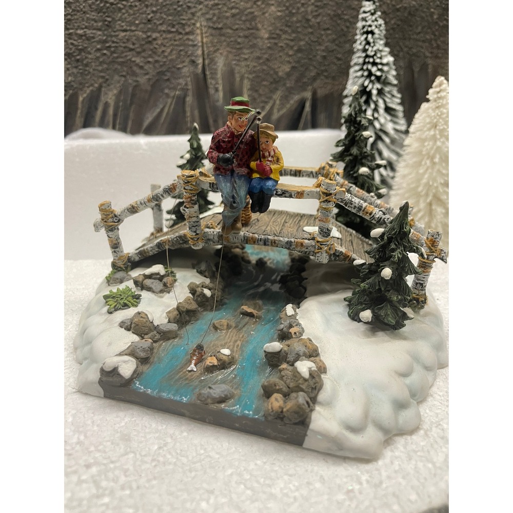 Department 56 GOOD FISHING Village Mill or Mountain Creek Bridge 56.53244